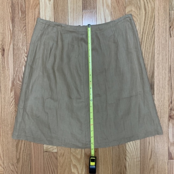 Vintage Finity Woman’s Tan Linen Skirt‎ - size 12 - Picture 4 of 5
